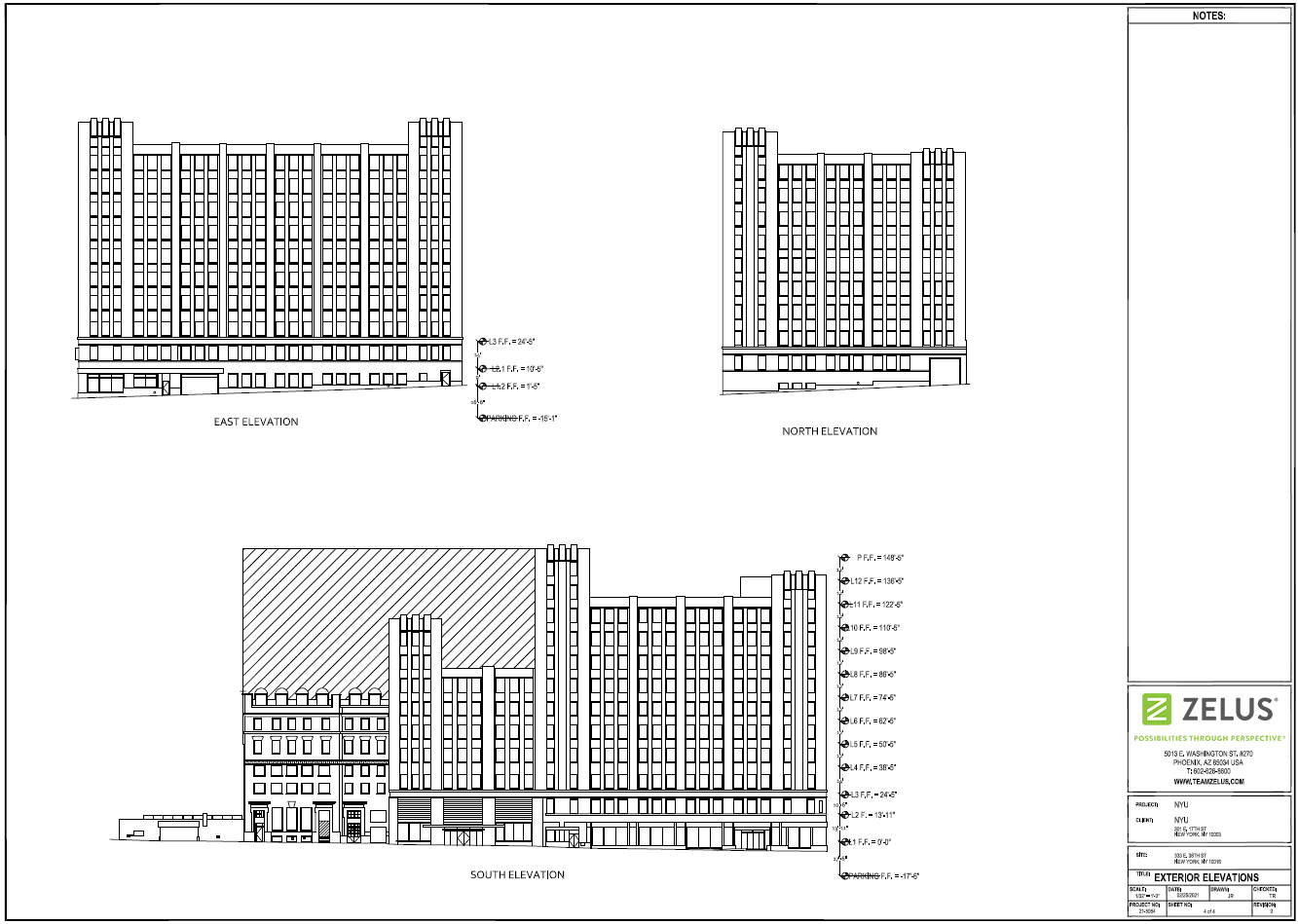 ZELUS_Exterior 2D Elevations Sheet